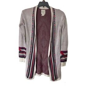 Billabong Designers Closet Cardigan Open Southwest Aztec Sweater Bohemian Large